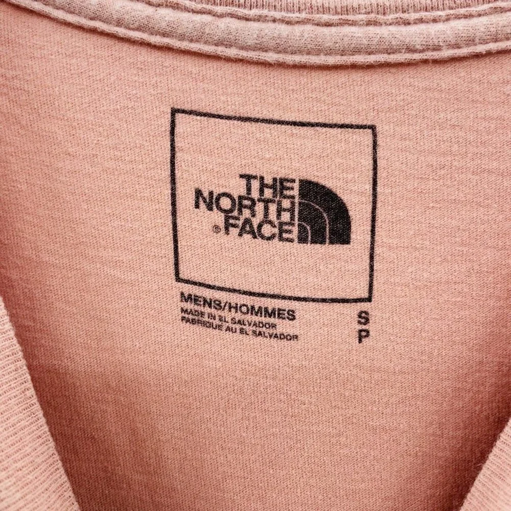 The North Face Mens Size Small Short‎ Sleeve Logo Graphic Tshirt in Orange 2283